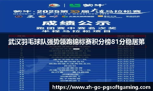 武汉羽毛球队强势领跑锦标赛积分榜81分稳居第一